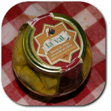 Queso La val tarros en aceite